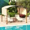 Outdoor Retractable Pergola with Retractable Canopy for Patio
